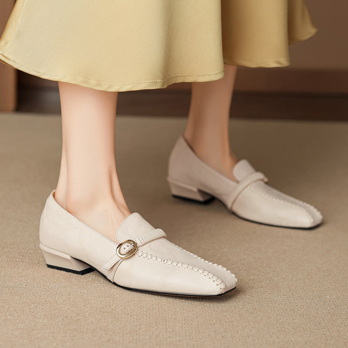 Deyla | Mocassini in vera pelle con fibbia