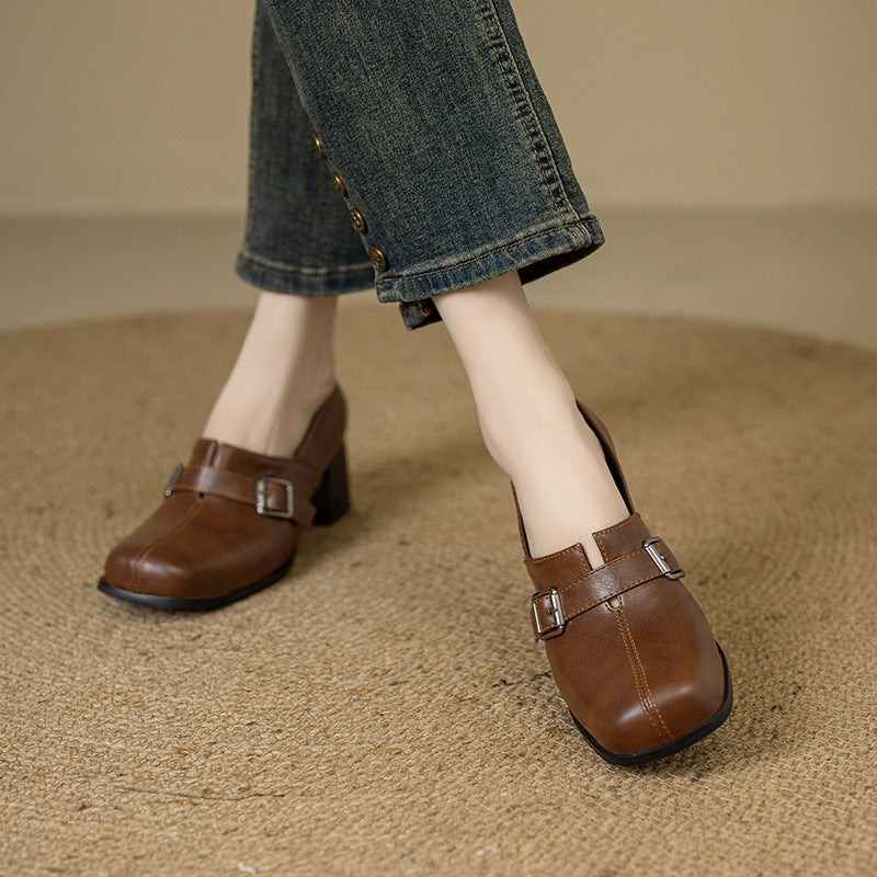 Norah | Scarpe in vera pelle con fibbia
