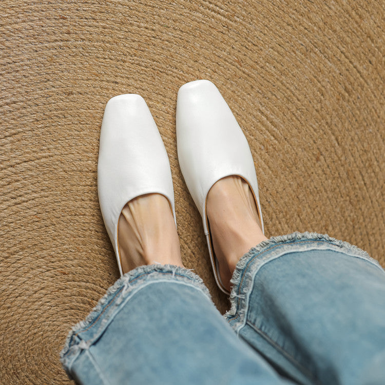 Rexa | Mules piatte in vera pelle