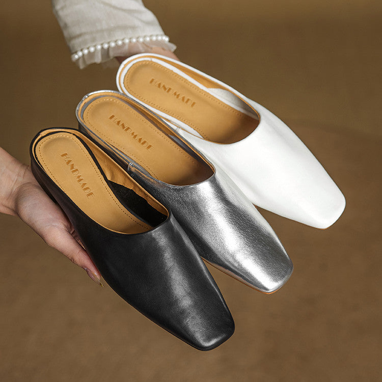 Rexa | Mules piatte in vera pelle