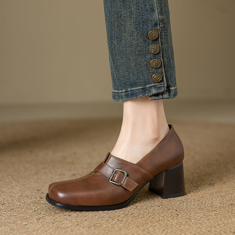 Norah | Scarpe in vera pelle con fibbia