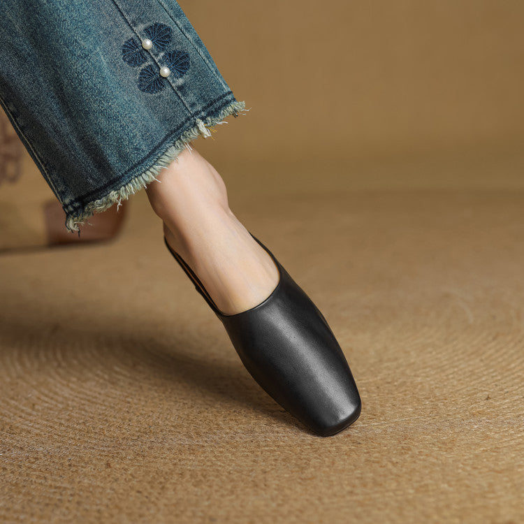Rexa | Mules piatte in vera pelle