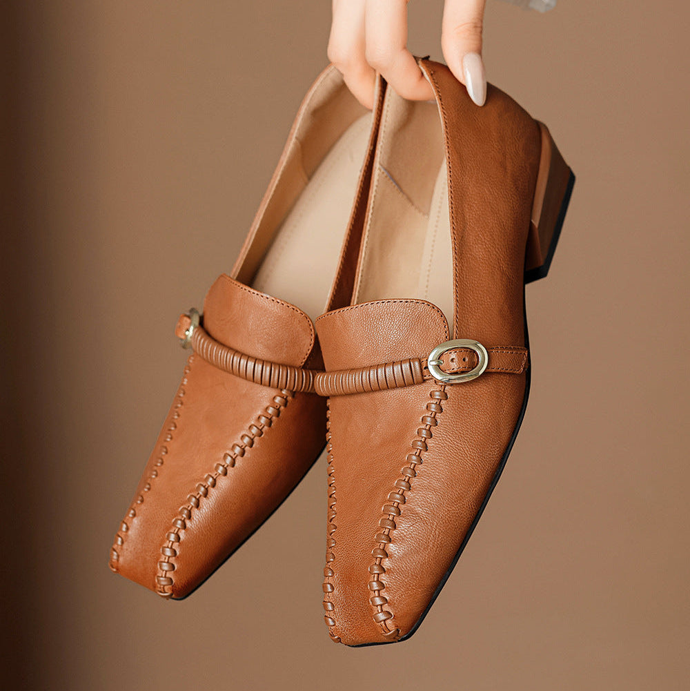 Deyla | Mocassini in vera pelle con fibbia