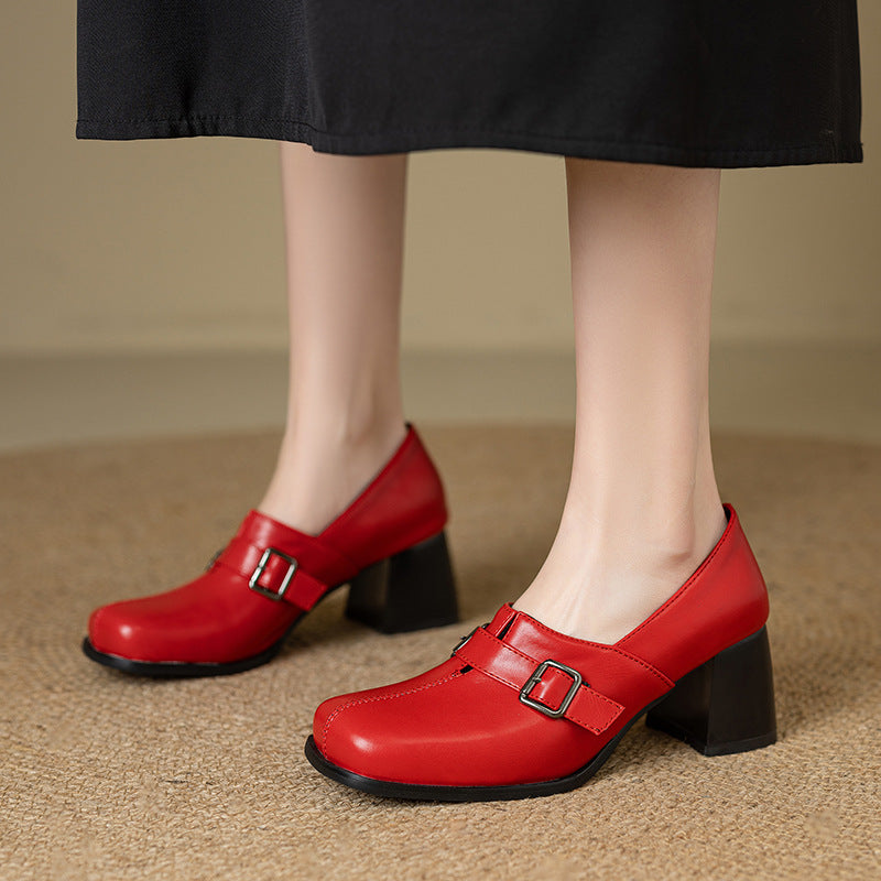 Norah | Scarpe in vera pelle con fibbia