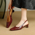Ersa | Slingback in vera pelle lucida