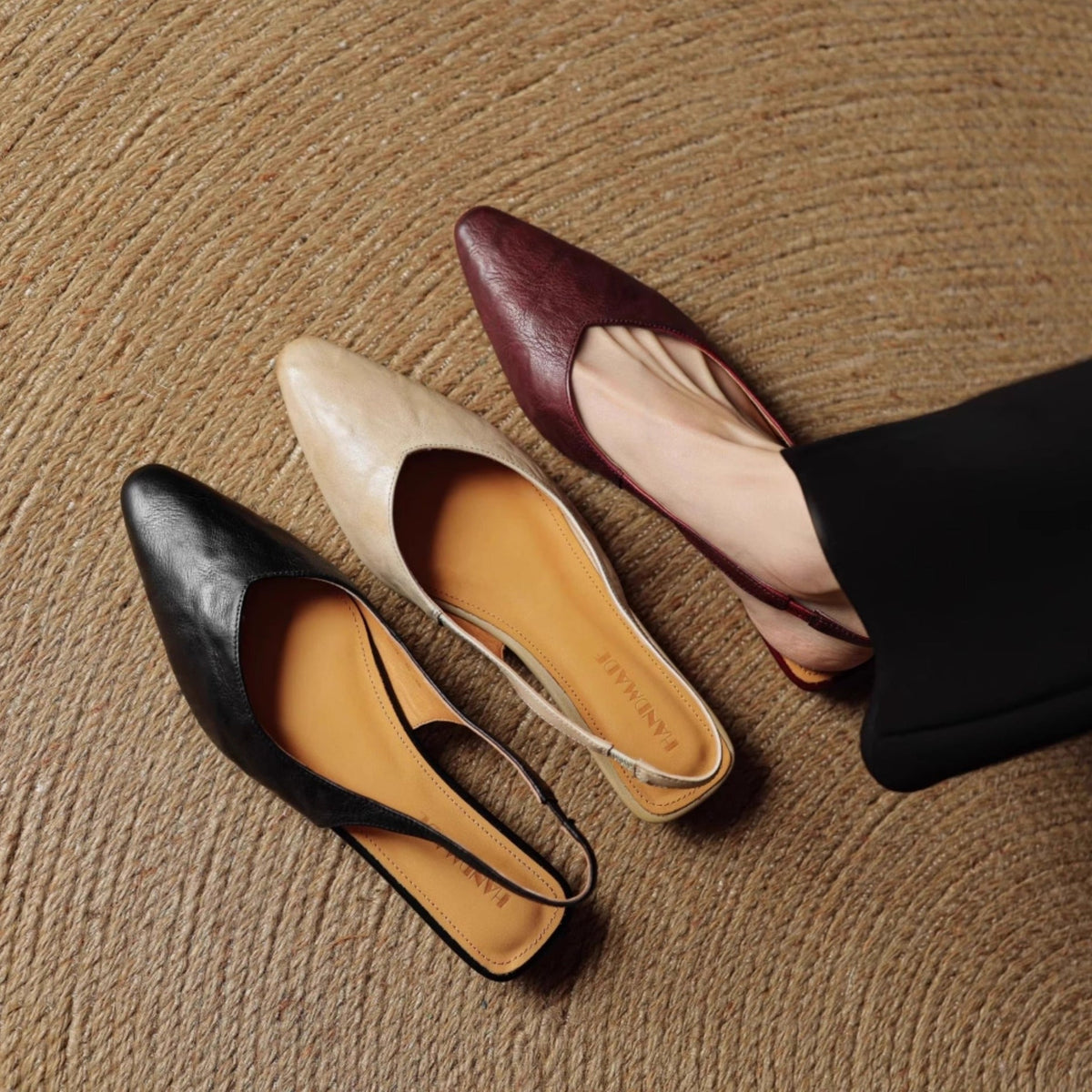 Adria | Slingback in vera pelle