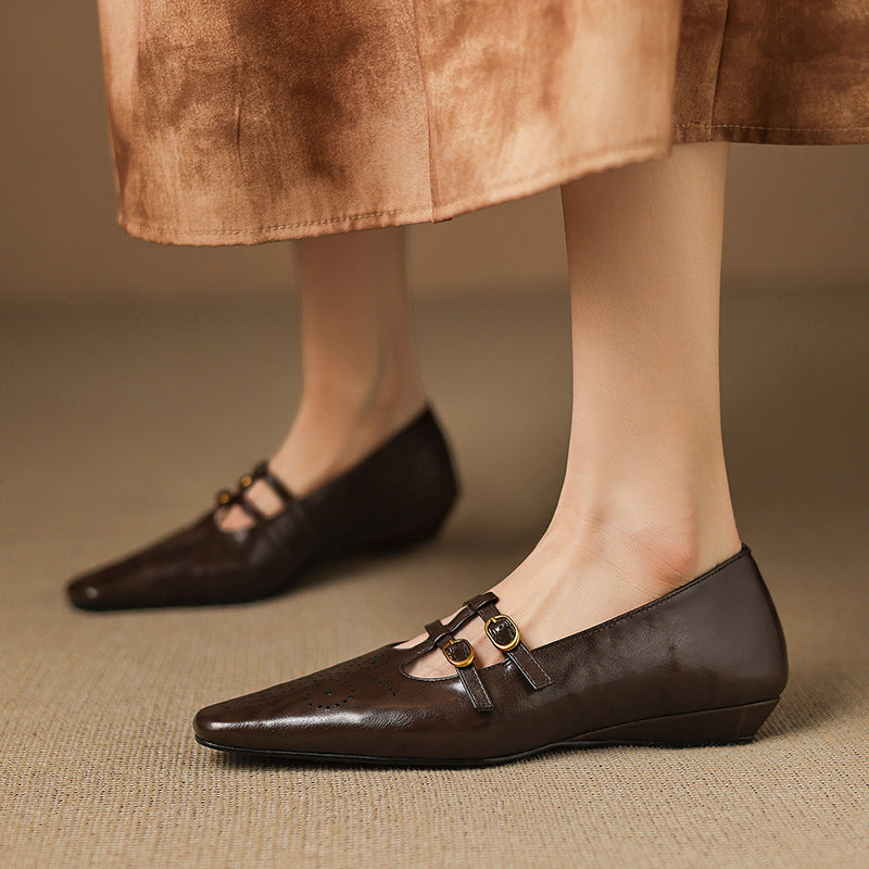 Ceyla | Ballerine Mary Jane in vera pelle