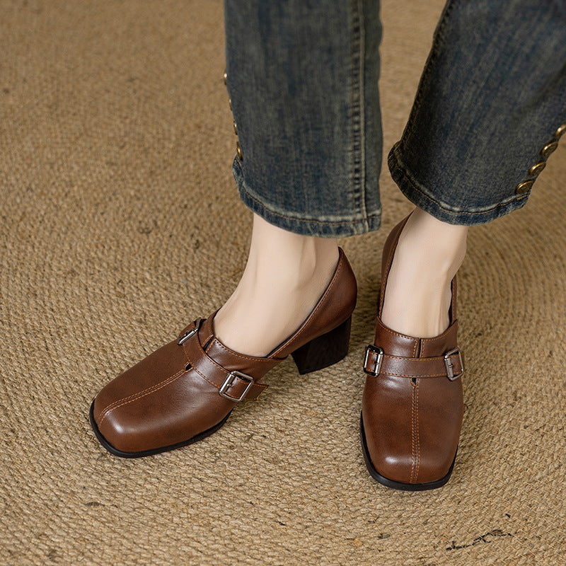 Norah | Scarpe in vera pelle con fibbia