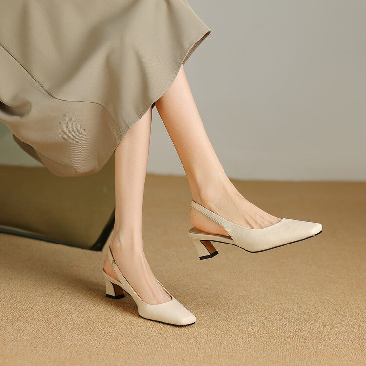 Ersa | Slingback in vera pelle lucida