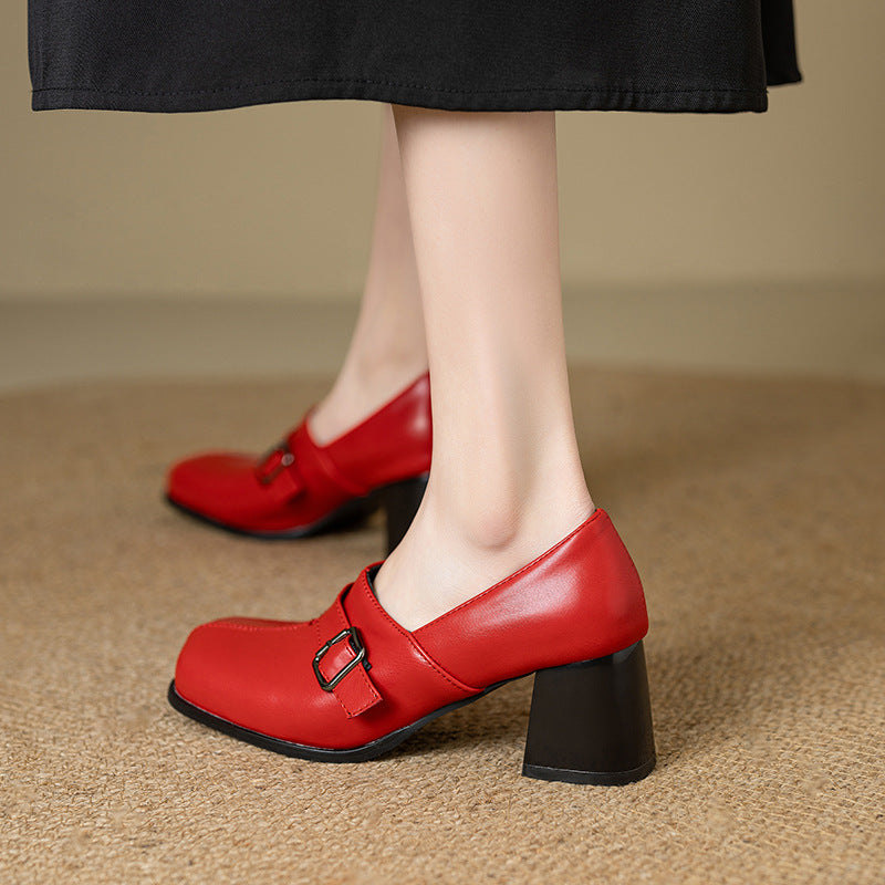 Norah | Scarpe in vera pelle con fibbia