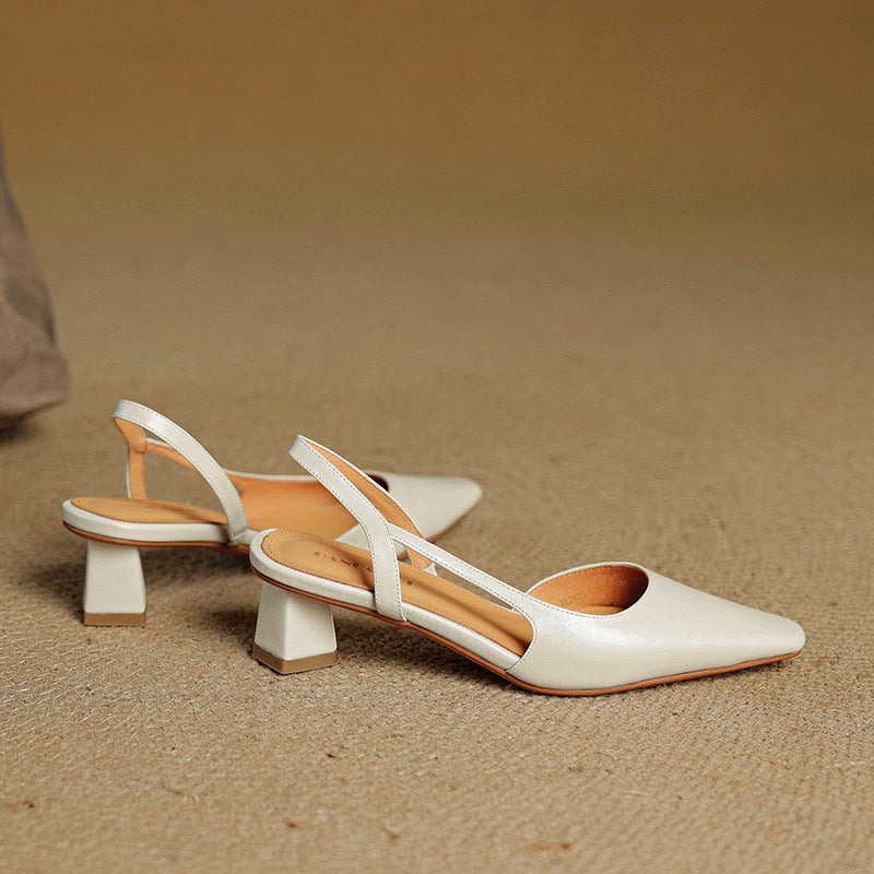 Gina | Slingback in vera pelle a punta