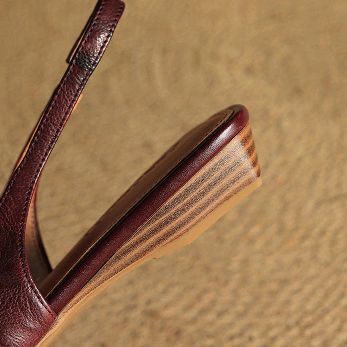 Adria | Slingback in vera pelle