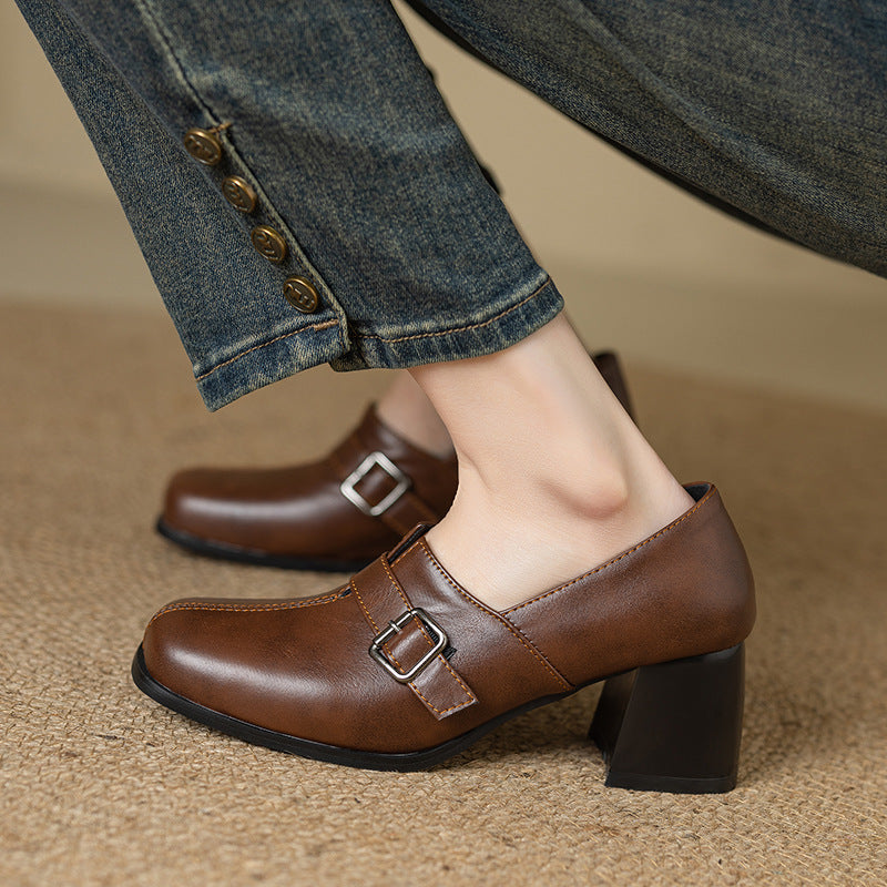 Norah | Scarpe in vera pelle con fibbia