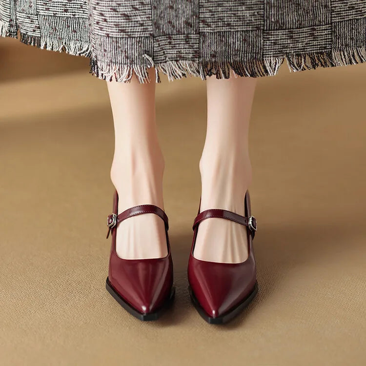Maden | Mary Jane in vera pelle lucida