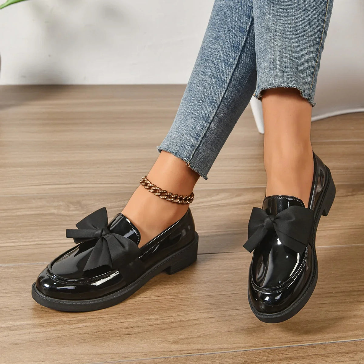Kelis | Mocassini con fiocco e plateau