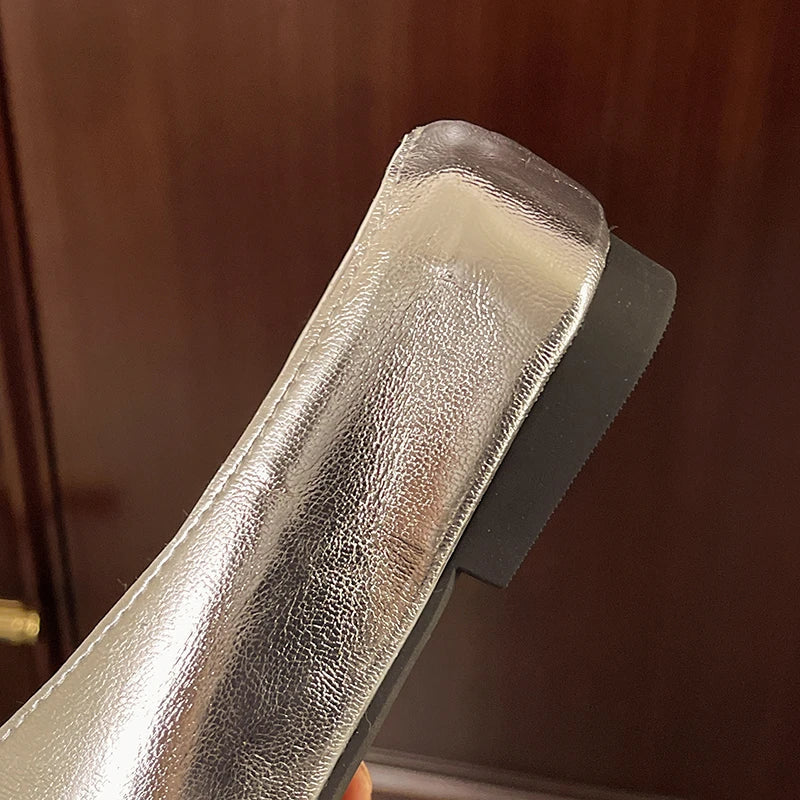 Lyra | Mules effetto metallizzato