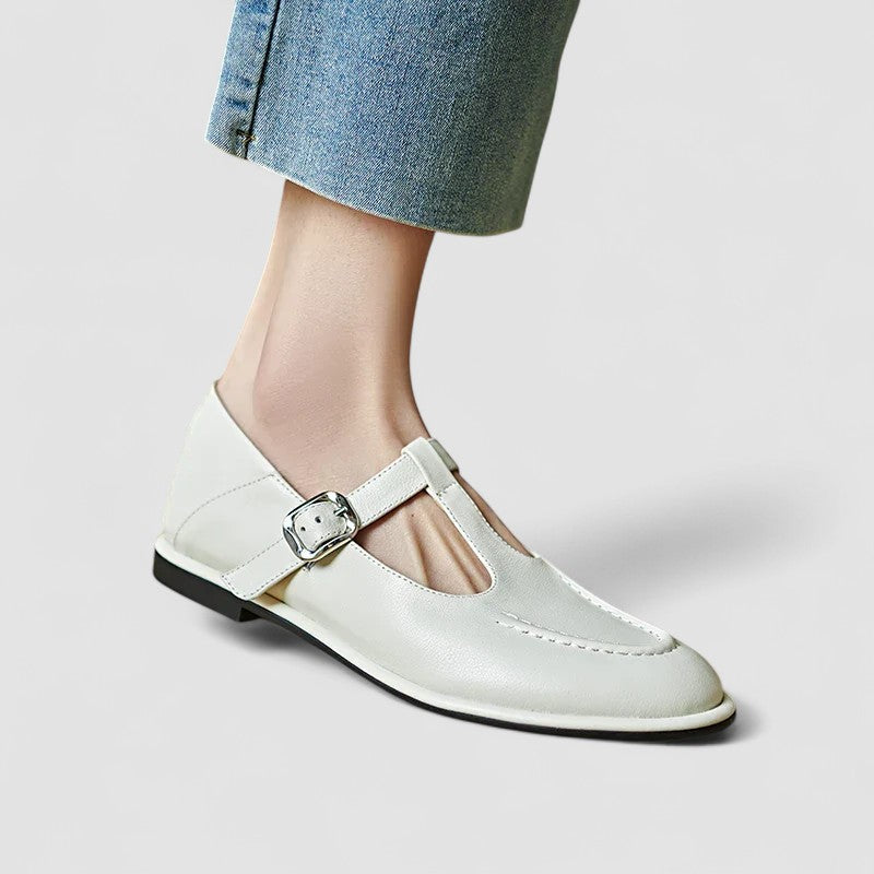 Amélie | Mary Jane brogue con tacco basso