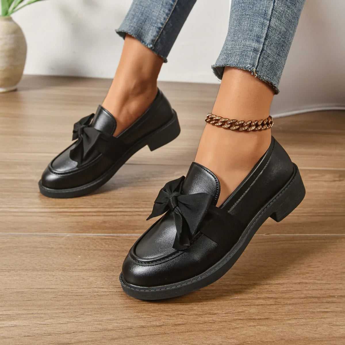 Kelis | Mocassini con fiocco e plateau