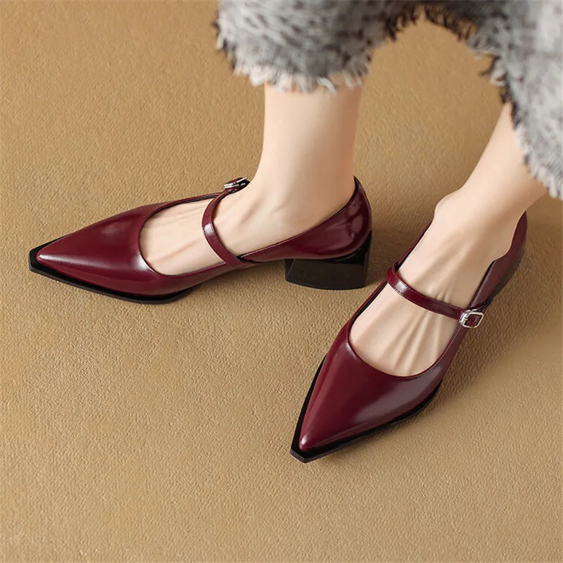 Maden | Mary Jane in vera pelle lucida
