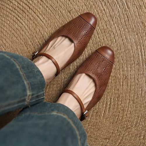 Becky | Mules Mary Jane in vera pelle