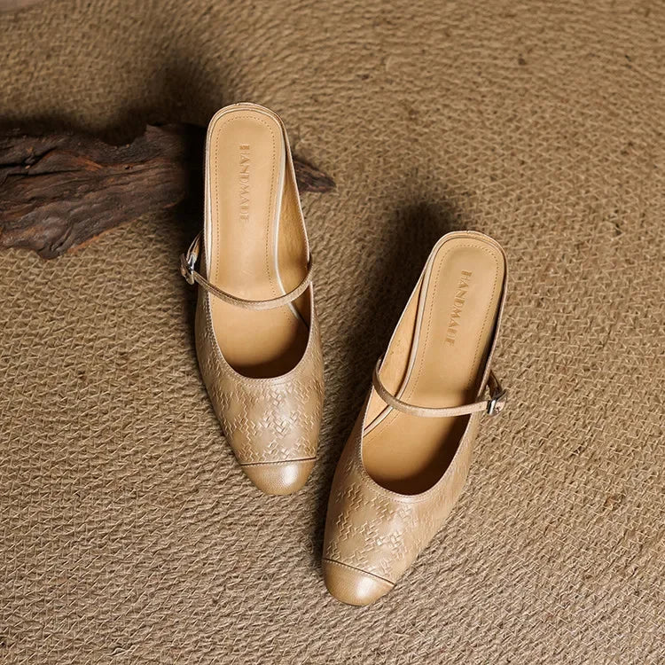 Becky | Mules Mary Jane in vera pelle