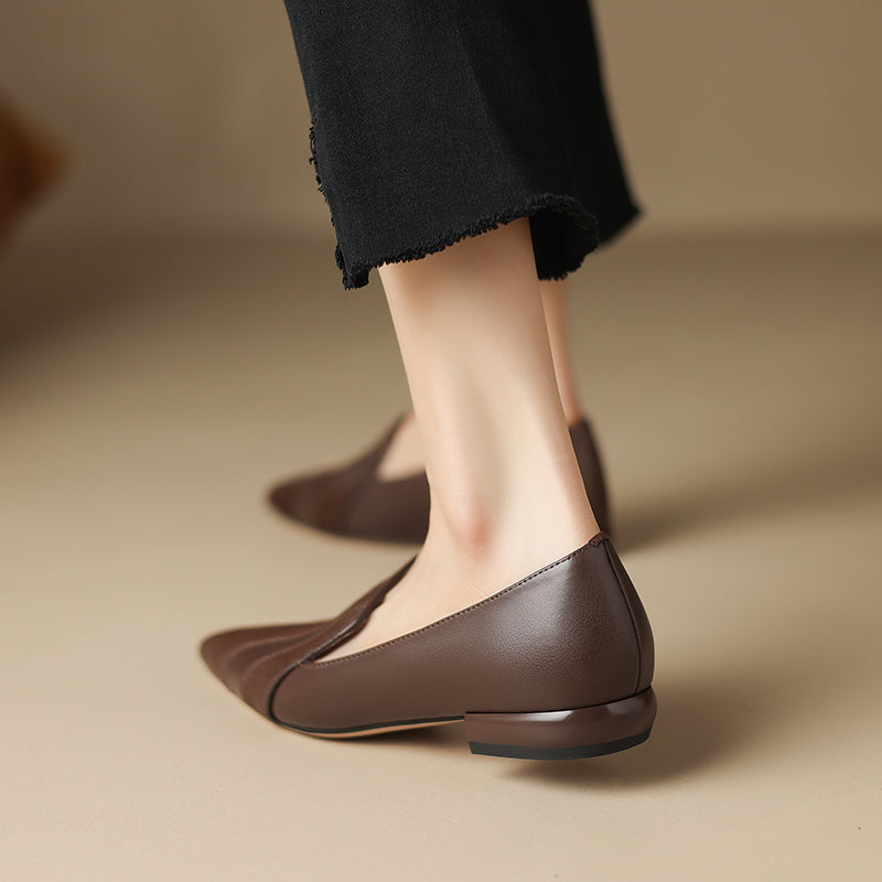 Kiara | Ballerine in vera pelle effetto cavallino