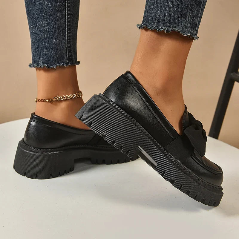 Nori | Scarpe con plateau e fiocco
