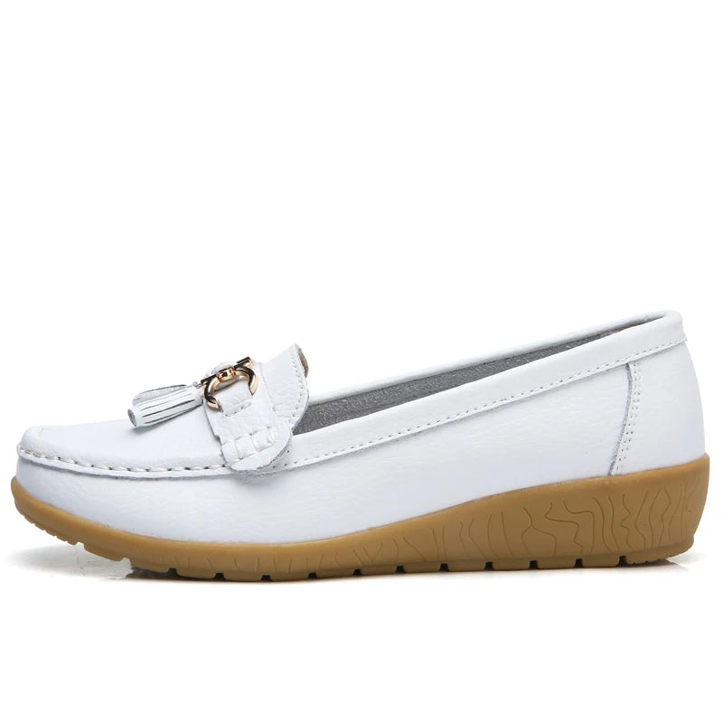 Ginevra | Mocassini con nappa metallica