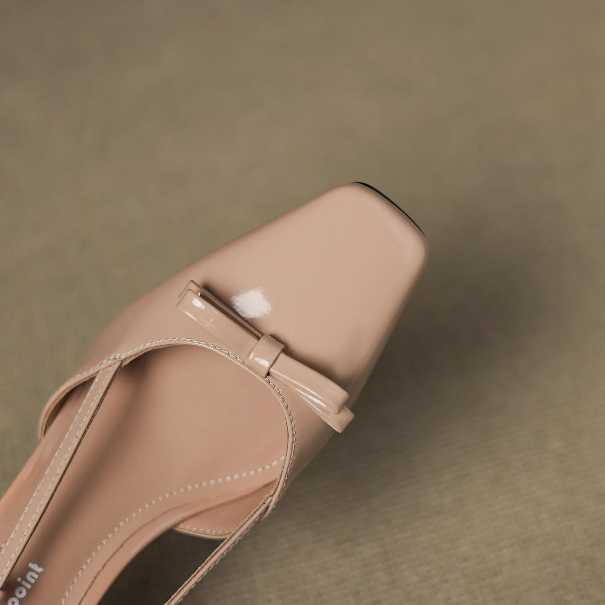 Milla | Décolleté slingback in vera pelle con fiocco