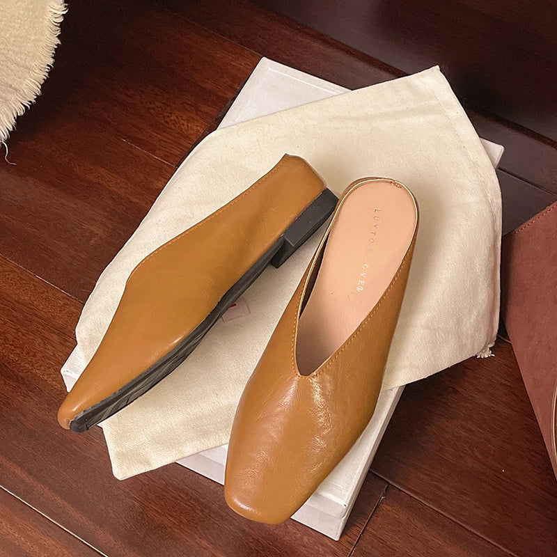 Lyra | Mules effetto metallizzato