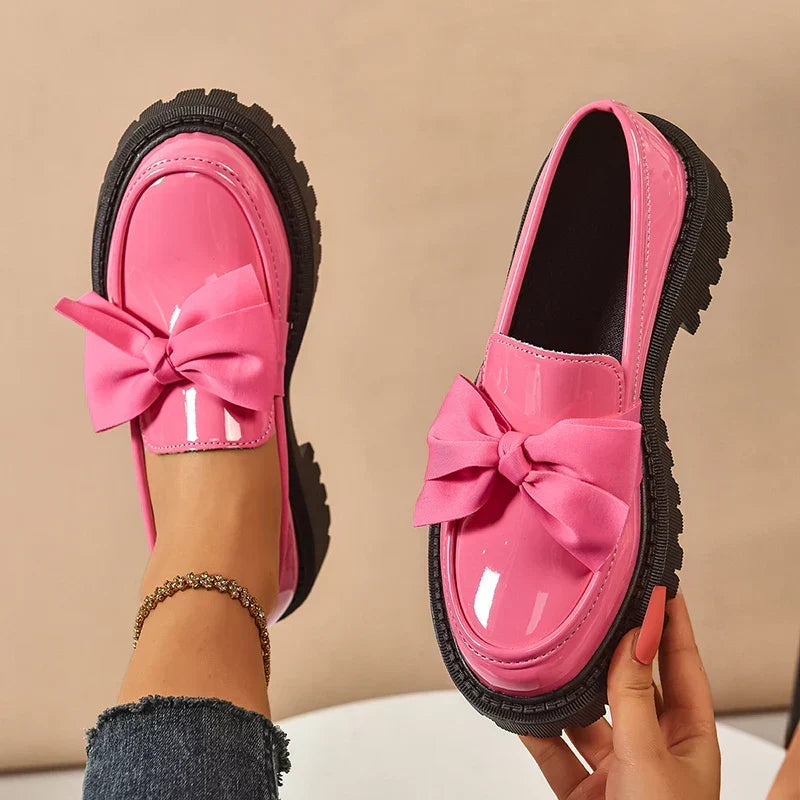 Nori | Scarpe con plateau e fiocco