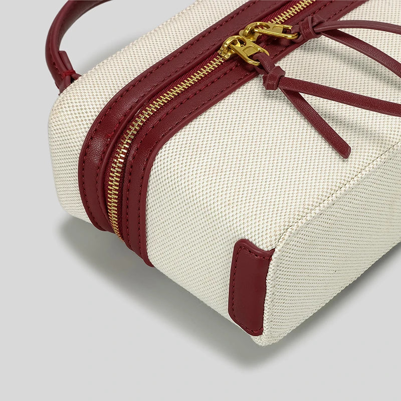 Fernanda Canvas Box Crossbody Bag