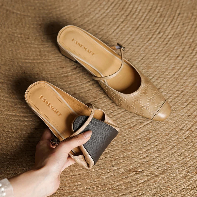 Becky | Mules Mary Jane in vera pelle