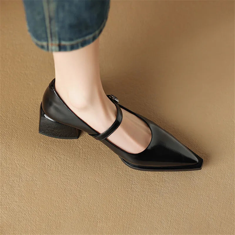 Maden | Mary Jane in vera pelle lucida