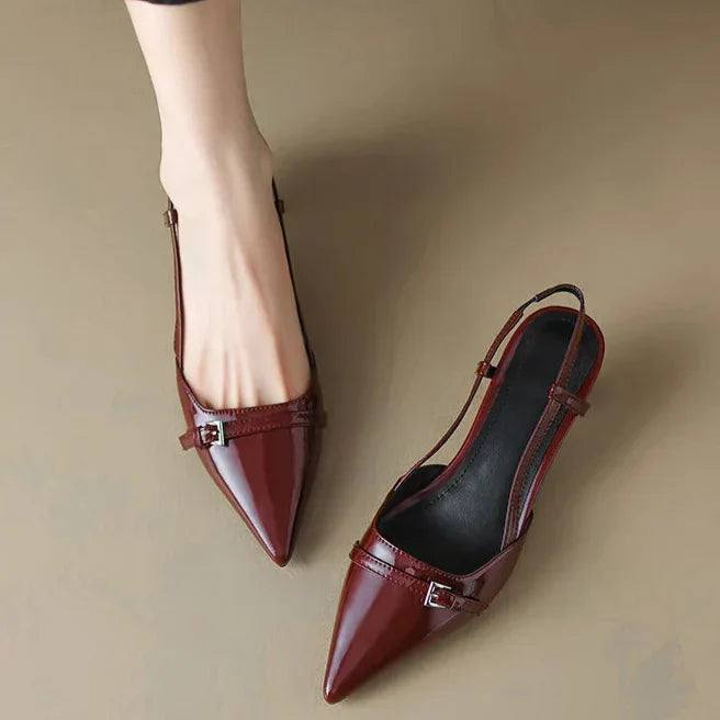 Ondine | Décolleté slingback con tacco kitten