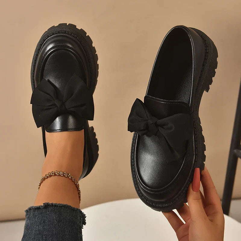 Nori | Scarpe con plateau e fiocco