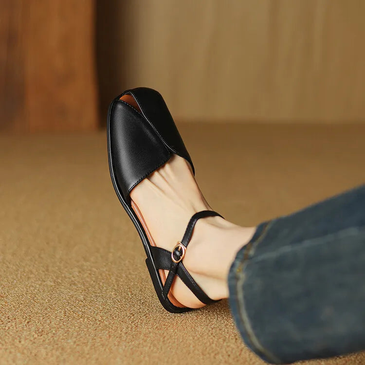 Lorena | Ballerine slingback con fibbia