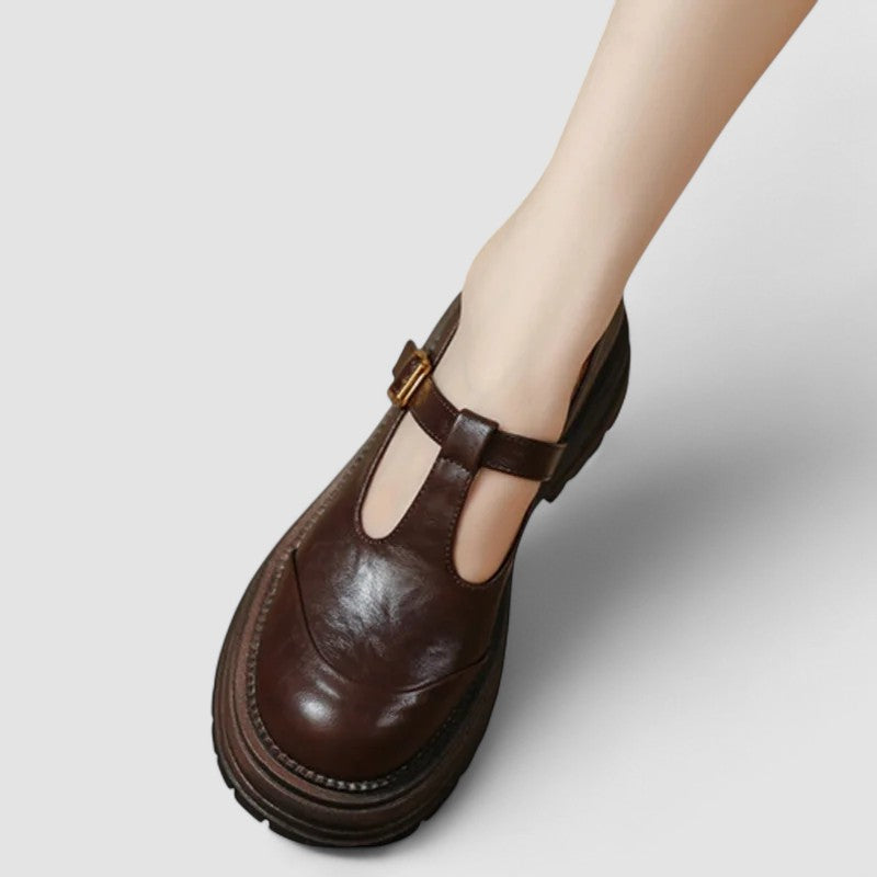 Chloé | Scarpe con cinturino a T e suola carrarmato