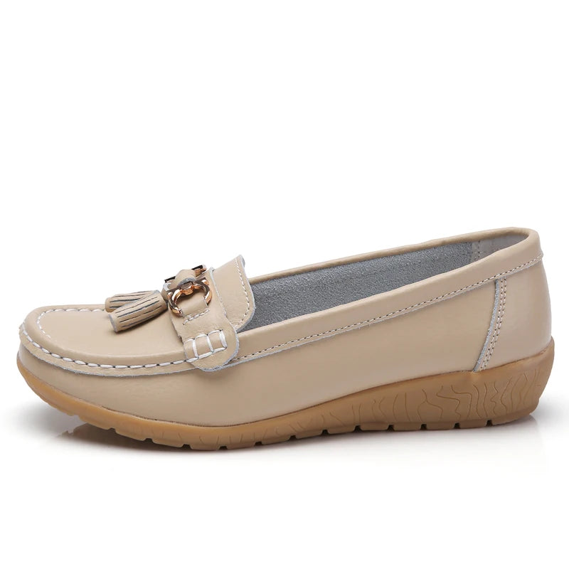 Ginevra | Mocassini con nappa metallica