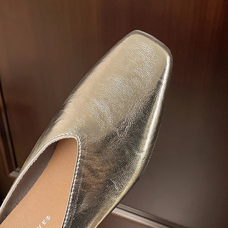 Lyra | Mules effetto metallizzato