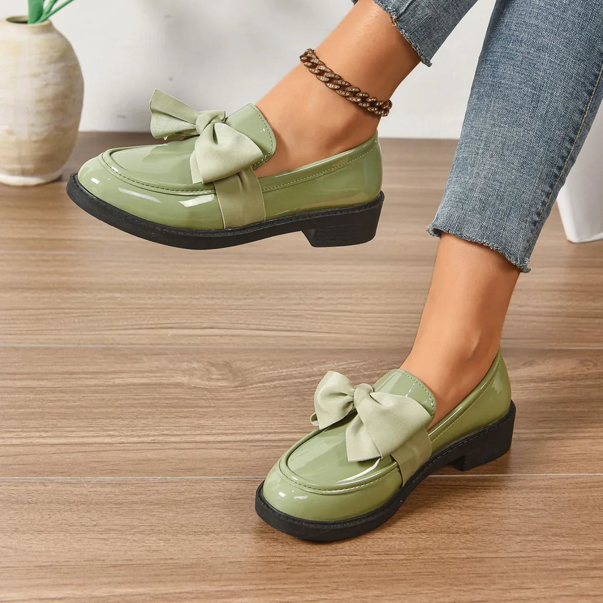 Kelis | Mocassini con fiocco e plateau