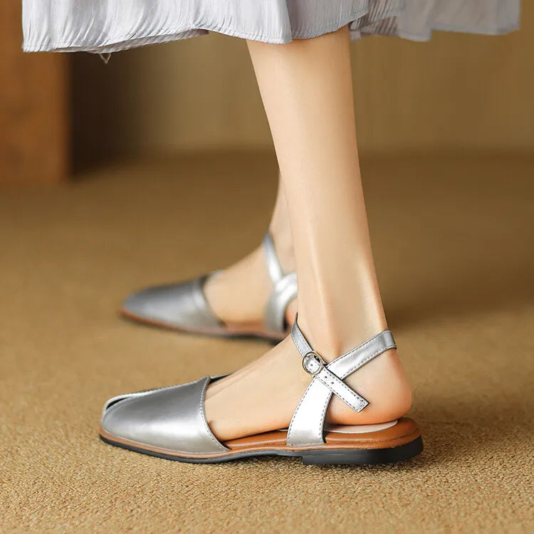Lorena | Ballerine slingback con fibbia