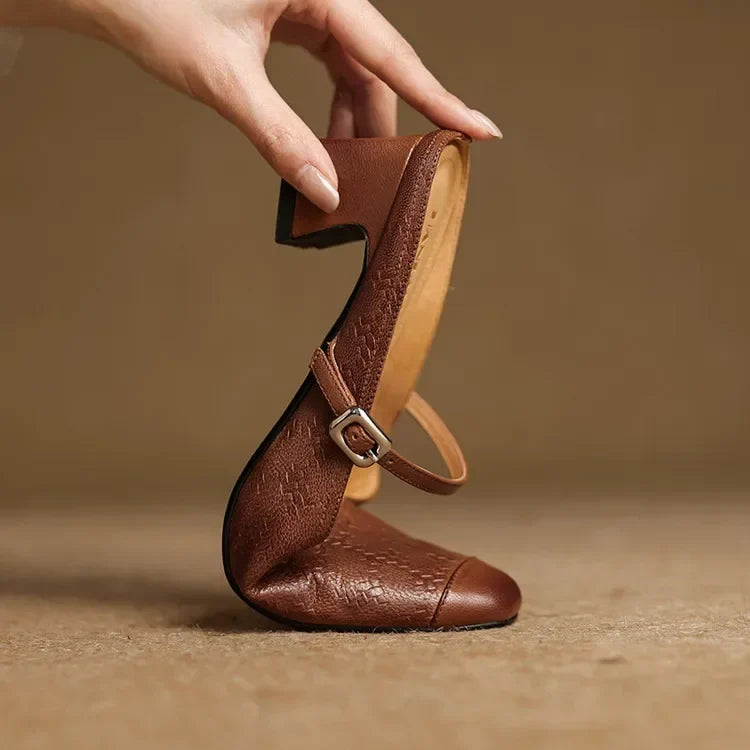 Becky | Mules Mary Jane in vera pelle