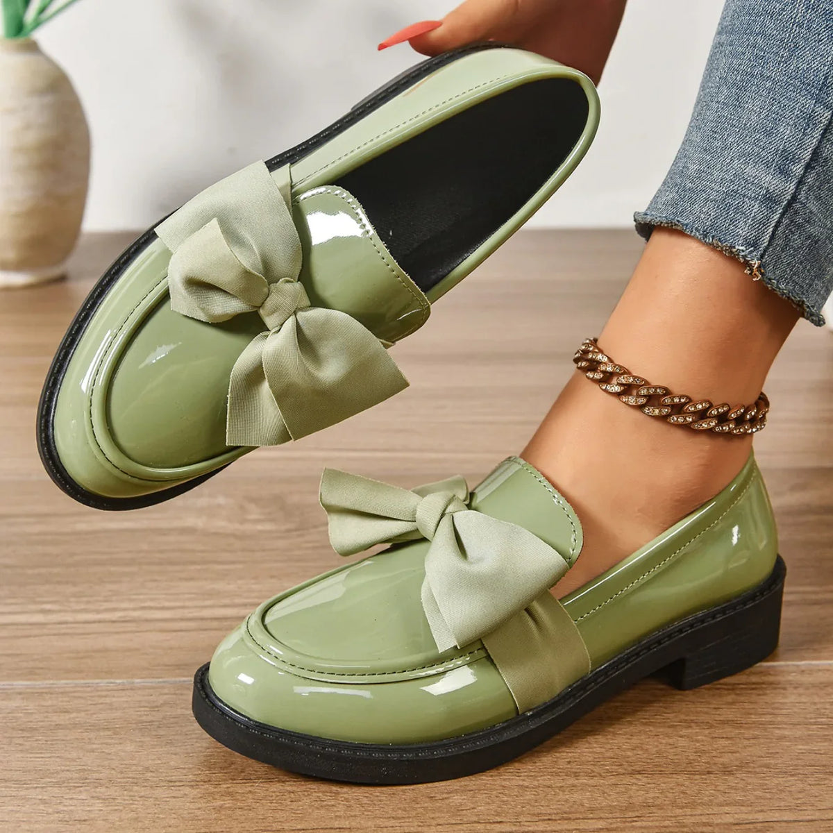 Kelis | Mocassini con fiocco e plateau