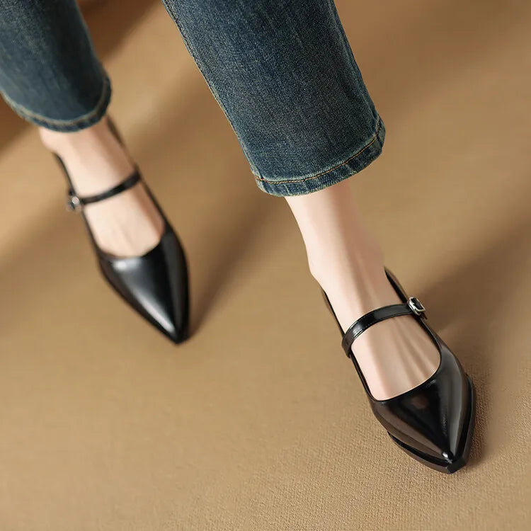 Maden | Mary Jane in vera pelle lucida