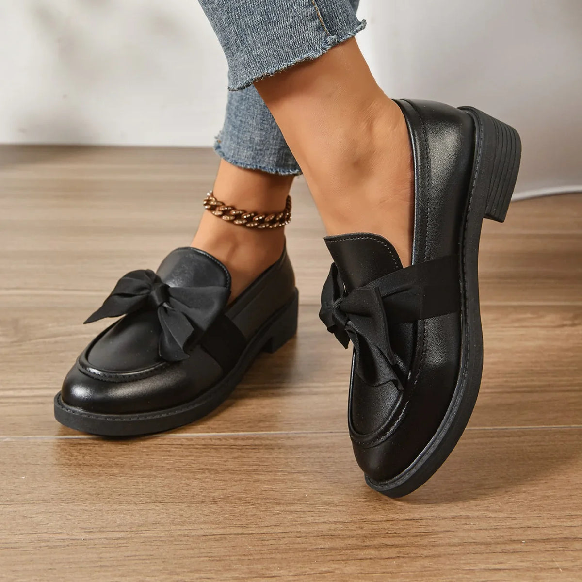 Kelis | Mocassini con fiocco e plateau
