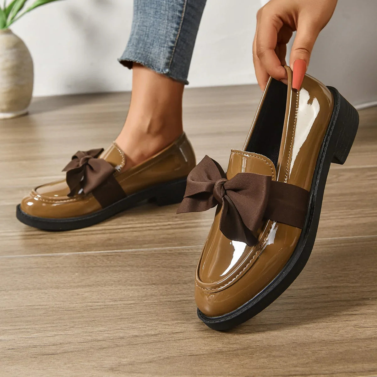 Kelis | Mocassini con fiocco e plateau