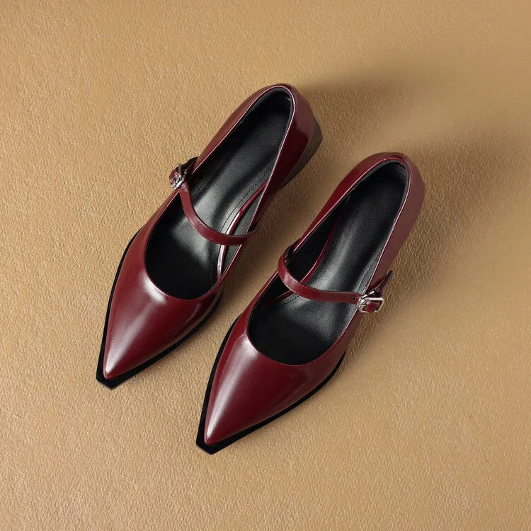 Maden | Mary Jane in vera pelle lucida