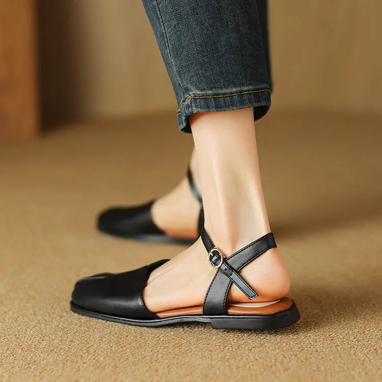 Lorena | Ballerine slingback con fibbia