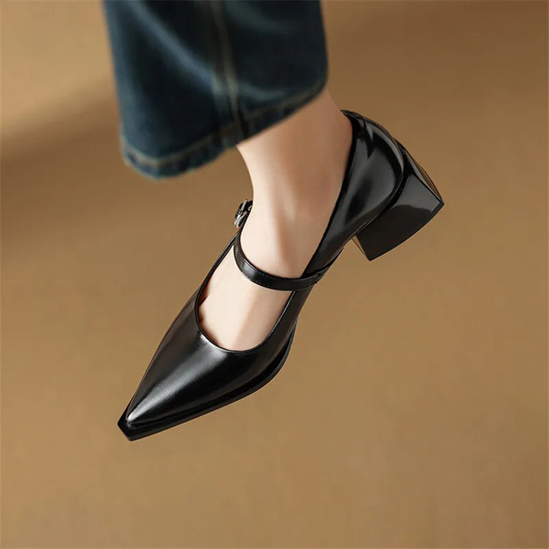Maden | Mary Jane in vera pelle lucida
